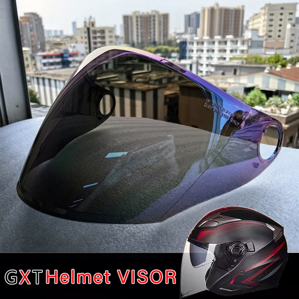 Gxt708 กระบังหน้าหมวกกันน็อค สีสัน/ใส/ดํา Aerodynamic ติดตั้งง่าย