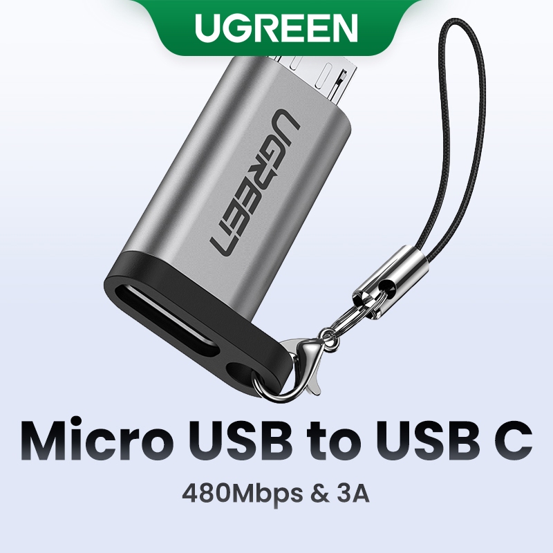 Ugreen อะแดปเตอร์ Micro USB Type C ชาย/หญิงสําหรับ Xiaomi Huawei