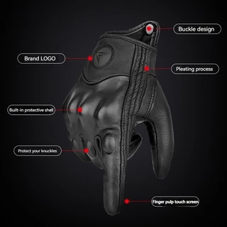 ถุงมือขี่มอเตอร์ไซค์ Motowolf MDL0302 ทำจากหนังแกะ กันน้ำได้ ใช้ได้ทุกฤดู