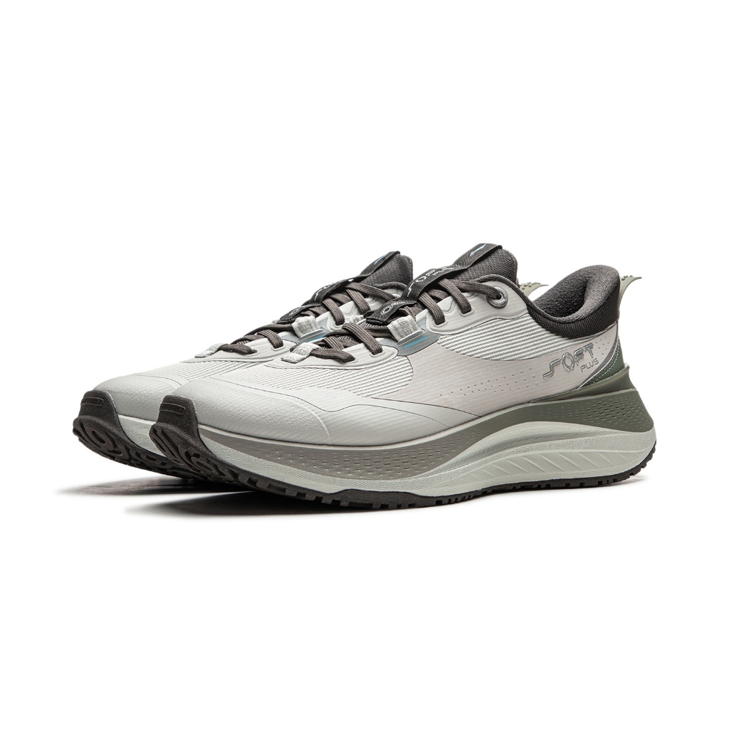 Li-ning SOFT PLUS Men Athleisure footwear กีฬามืออาชีพ AGLU087 Legit Official Store