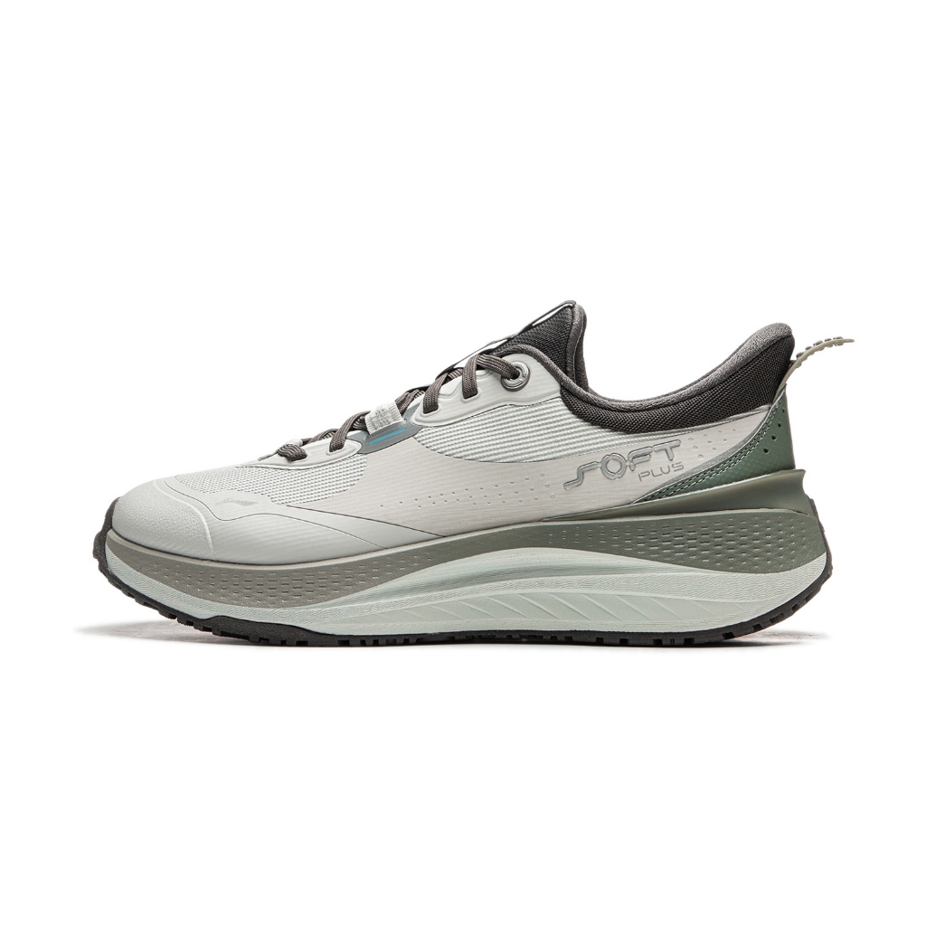 Li-ning SOFT PLUS Men Athleisure footwear กีฬามืออาชีพ AGLU087 Legit Official Store