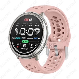 สายรัดซิลิโคนอ่อนที่ระบายอากาศได้สำหรับ Amazfit Active 2 / Active 2 Square / Active 3 Premium
