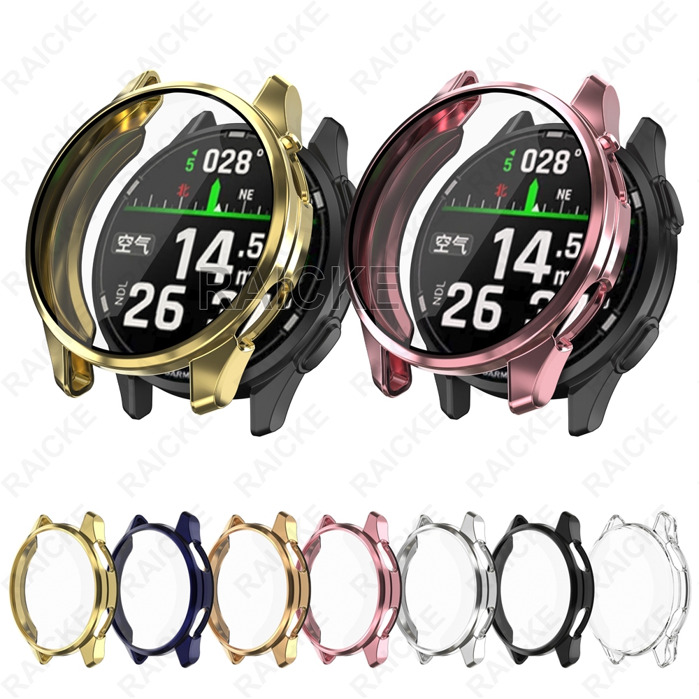 ตัวป้องกันหน้าจอแบบเต็ม Soft TPU เคสซิลิโคนสําหรับ Garmin Approach S50