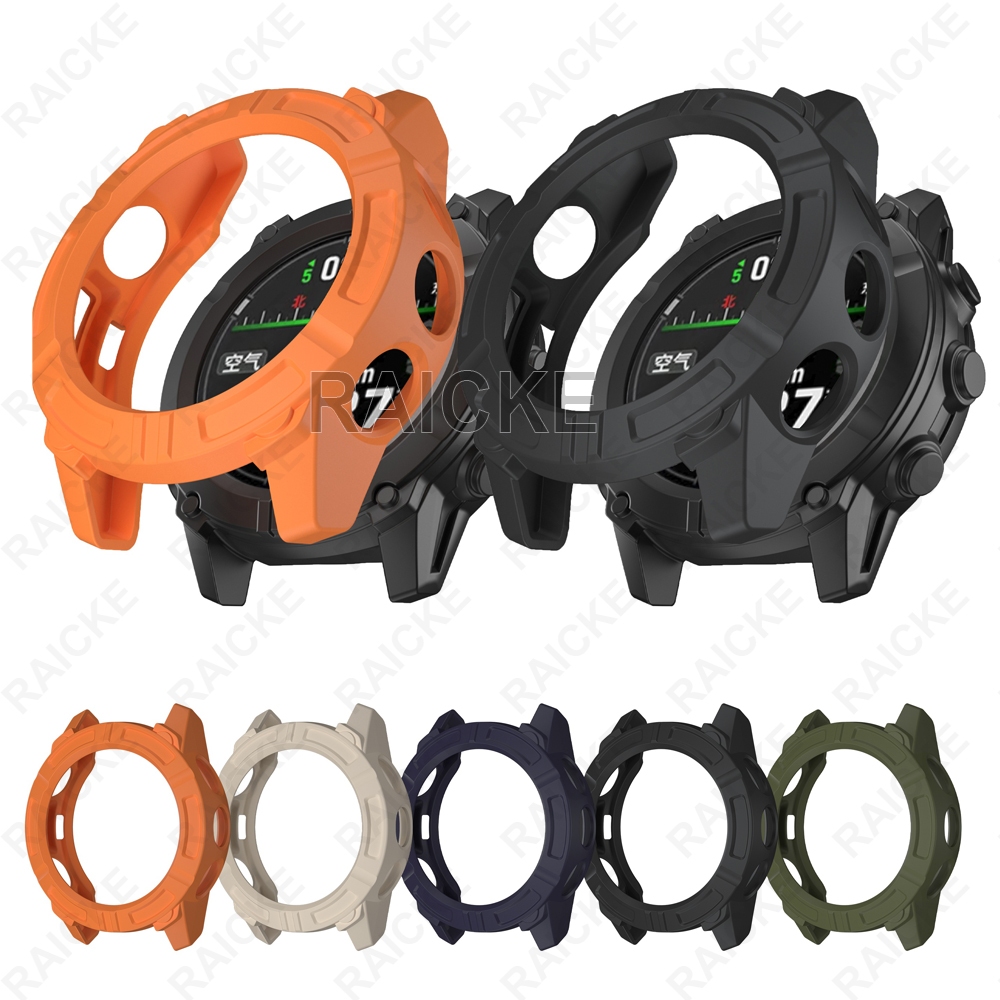Tpu Case Half Shell กรอบป้องกันหน้าจอสําหรับ Garmin Descent G2