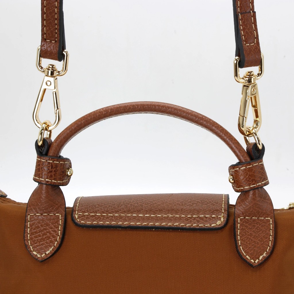 Longchamp ชุดสายคล้องไหล่ หนัง ขนาดเล็ก ปรับได้ ไม่ต้องเจาะรู