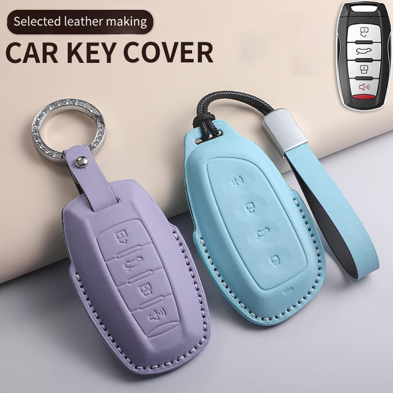 เคสกุญแจรถมสําหรับ เคสกุญแจ HAVAL JOLION PHEV H6 HEV XY GWM H2 H2s H1 2022 2023 H5 M4 H9 พวงกุญแจรถย