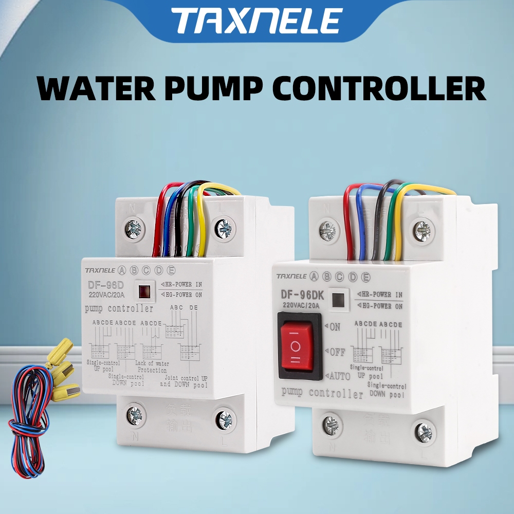 Df-96ed ตัวควบคุมระดับน้ําอัตโนมัติ 10A 220V ตัวควบคุมปั๊มถังน้ําพร้อมสายไฟ 2 ม.