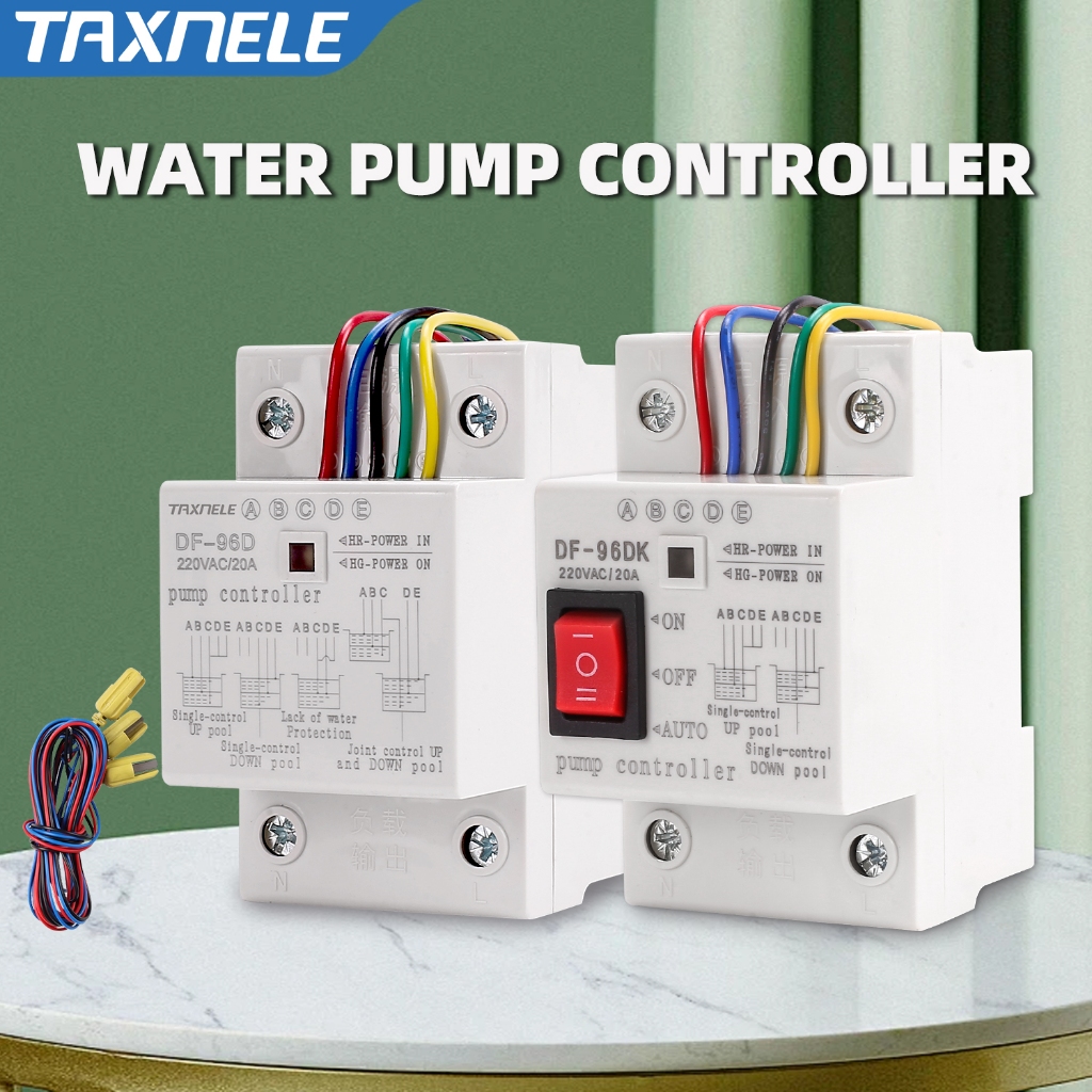 สวิตช์ควบคุมระดับน้ำอัตโนมัติ DF-96ED / DF-96DK 20A 220V สำหรับปั๊มน้ำ พร้อมสายไฟ 2 เมตร