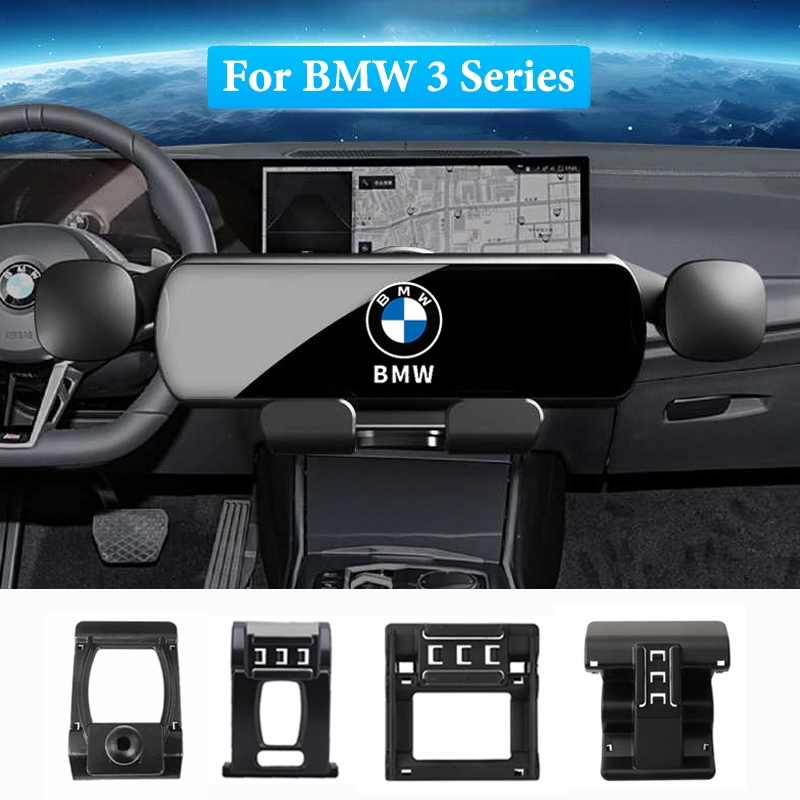ผู้ถือโทรศัพท์มือถือในรถยนต์สําหรับ BMW 3/4 Series 2013-2019 318 320i 328 330i F30 F31 F34 G20 GT E90 E91 E92 E93 2023 2024 2025 รถผู้ถือโทรศัพท์มือถือ Gravity Support Bracket