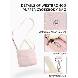 WESTBRONCO รุ่นMellow (เมลโล่) กระเป๋าสะพายข้างสำหรับผู้หญิง กระเป๋าสะพายไหล่ ใช้งานได้หลากหลาย ดีไซน์แฟชั่น