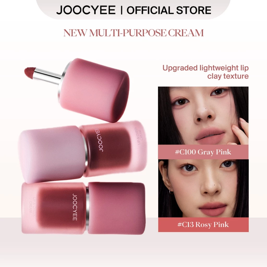 【second one get 50% off】JOOCYEE NEW ครีมอเนกประสงค์ 2.0 ลุคธรรมชาติ เกลี่ยง่าย Long-wearing Blusher Blush Face Lip Multi Use