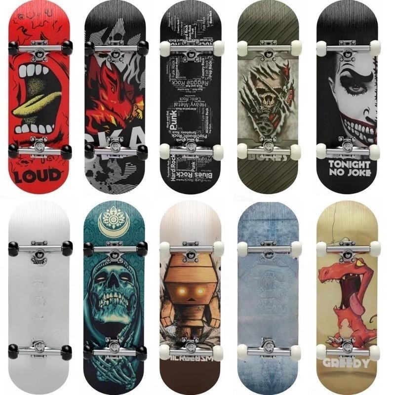 Professional ไม้นิ้วมือแผ่นชุด 5 ชั้น Deck แบริ่งล้อสเก็ตบอร์ดกีฬาของเล่น mini สเก็ตบอร์ดของเล่นเด็กสําหรับชาย