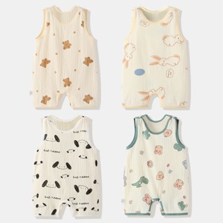 ผ้าฝ้าย 100%🍼ชุดจั๊มสูทเด็กเสื้อผ้าทารกแรกเกิดชุดนอนเด็กเสื้…