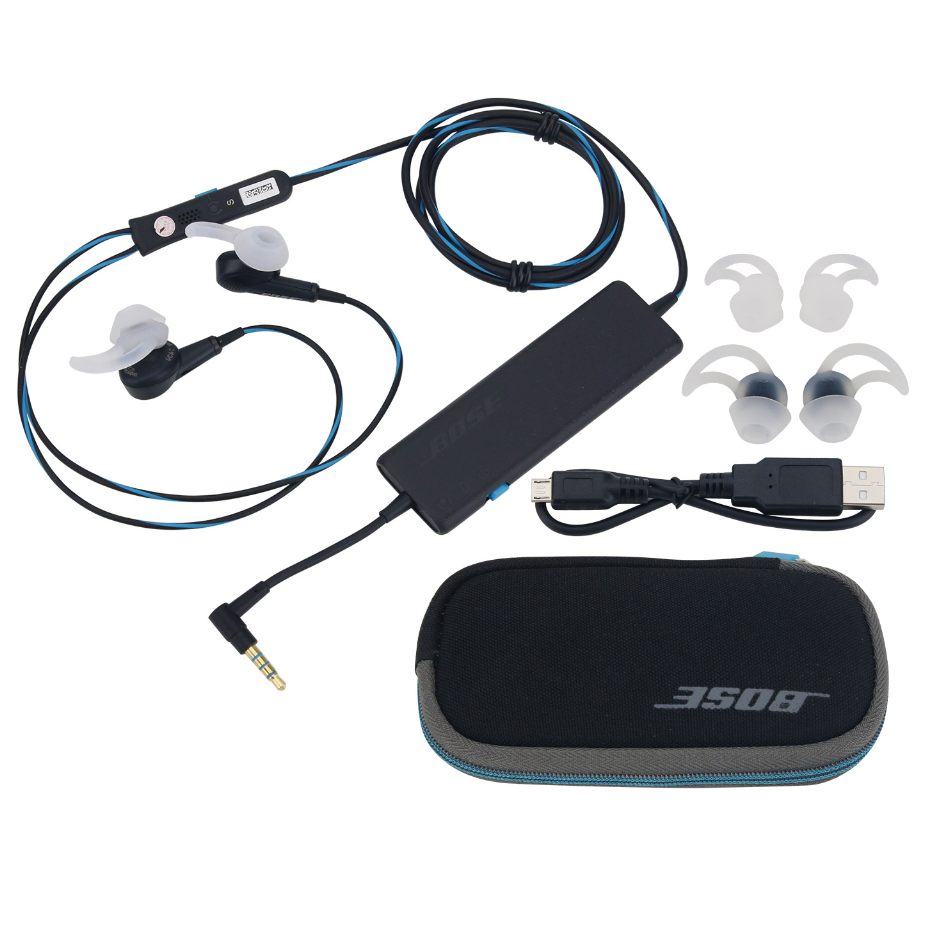 ยี่ห้อใหม่ Bose QuietComfort 20 Cancelling หูฟังชนิดใส่ในหู Deep Bass เกมกีฬาชุดหูฟังพร้อมไมโครโฟนสําหรับ Android/iPhone QC20 หูฟัง