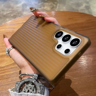 เหมาะสําหรับ Samsung Galaxy S21, S22, S23, S24, S25 Plus, Pro Ultra 4G/5G เคสโทรศัพท์หรูหรา, TPU + PC กระดาษลูกฟูกเคลือบ, กันลื่นและกันกระแทกฝาครอบป้องกัน