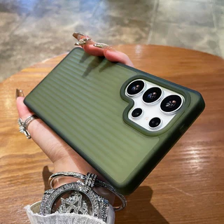 เหมาะสําหรับ Samsung Galaxy S21, S22, S23, S24, S25 Plus, Pro Ultra 4G/5G เคสโทรศัพท์หรูหรา, TPU + PC กระดาษลูกฟูกเคลือบ, กันลื่นและกันกระแทกฝาครอบป้องกัน