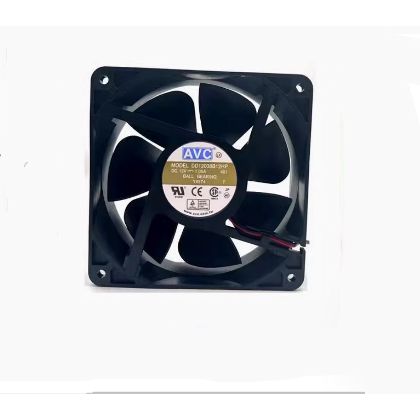 Avc DD12038B12HP 12V พัดลมปริมาณอากาศสูง DC1.05A พัดลมระบายความร้อนเซิร์ฟเวอร์ Dell