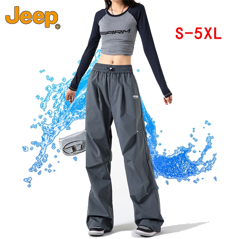 Jeep SPIRIT กางเกงทํางานแฟชั่นกันน้ําสําหรับผู้หญิงสีเทา