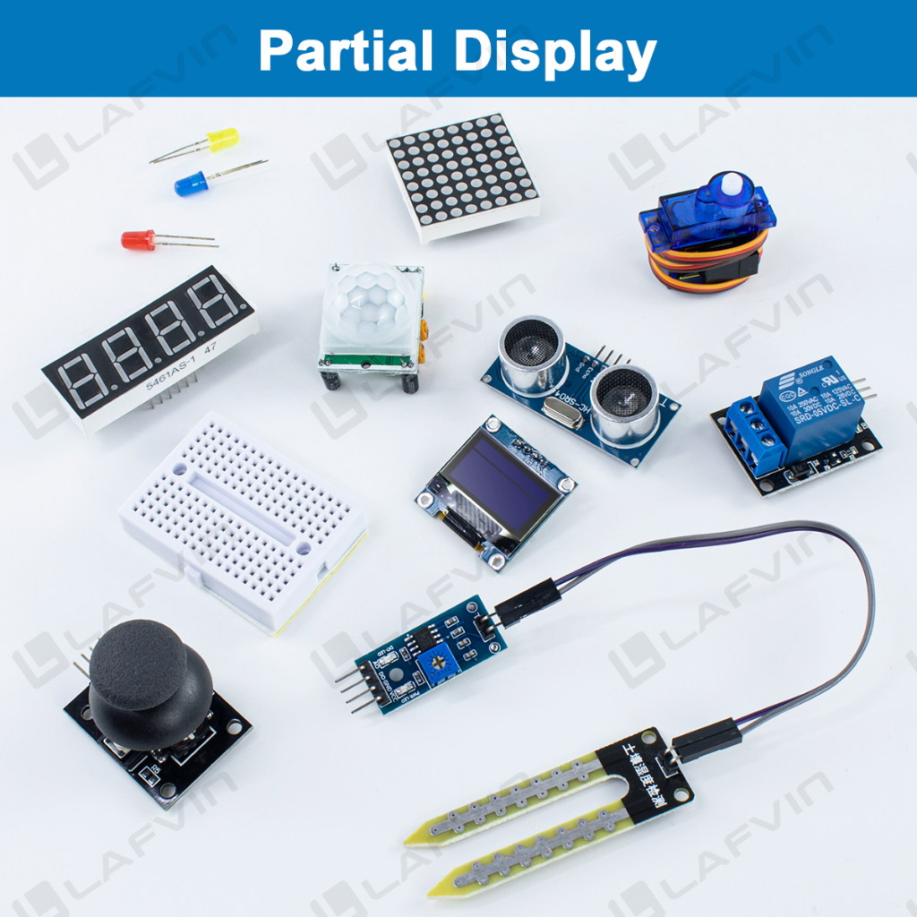Lafvin ชุดโมดูลเซนเซอร์สตาร์ทเตอร์ สําหรับ Arduino Uno Set R3 0.96 นิ้ว OLED 1602 หน้าจอ LCD พร้อมสอน ราคา ถูกที่สุด ดีลบีเคเค แกลเลอรีภาพที่ 6