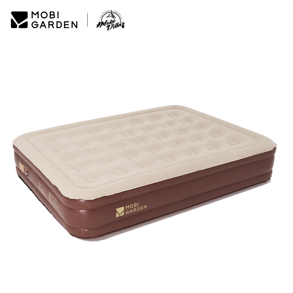MOBI GARDEN เตียงเป่าลมอัตโนมัติตั้งแคมป์กลางแจ้งปั๊มในตัวเดี่ยว/คู่/สามเท่าครอบครัวเบาะลมเตียงเบาะพอง