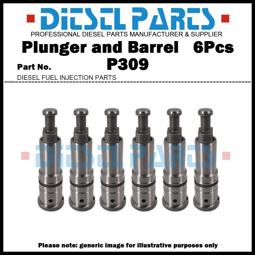 ชุดลูกสูบและถัง 6 ชิ้น P309 134153-2820 1156320230 สําหรับ ISUZU Forward Giga C/E Series 6HE1 6HE1T 
