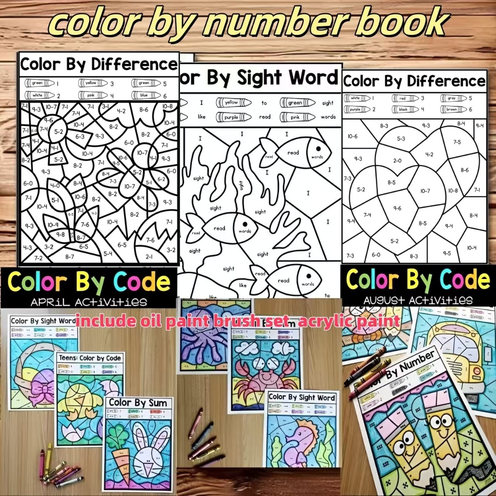 Nong Yang-A4-21cm*29cm-วงแหวนเหล็กเข้าเล่ม มีสีดิจิตอลและแปรงที่สอดคล้องกัน-ระบายสีตามตัวเลข--สมุดระบายสี--ชุดระบายสี-เด็กการศึกษากดจํานวนสมุดระบายสี-สอนวาดรูป--สมุดระบายสีผู้ใหญ่--coloring book--ของเล่นเด็ก --coloring book--art book-