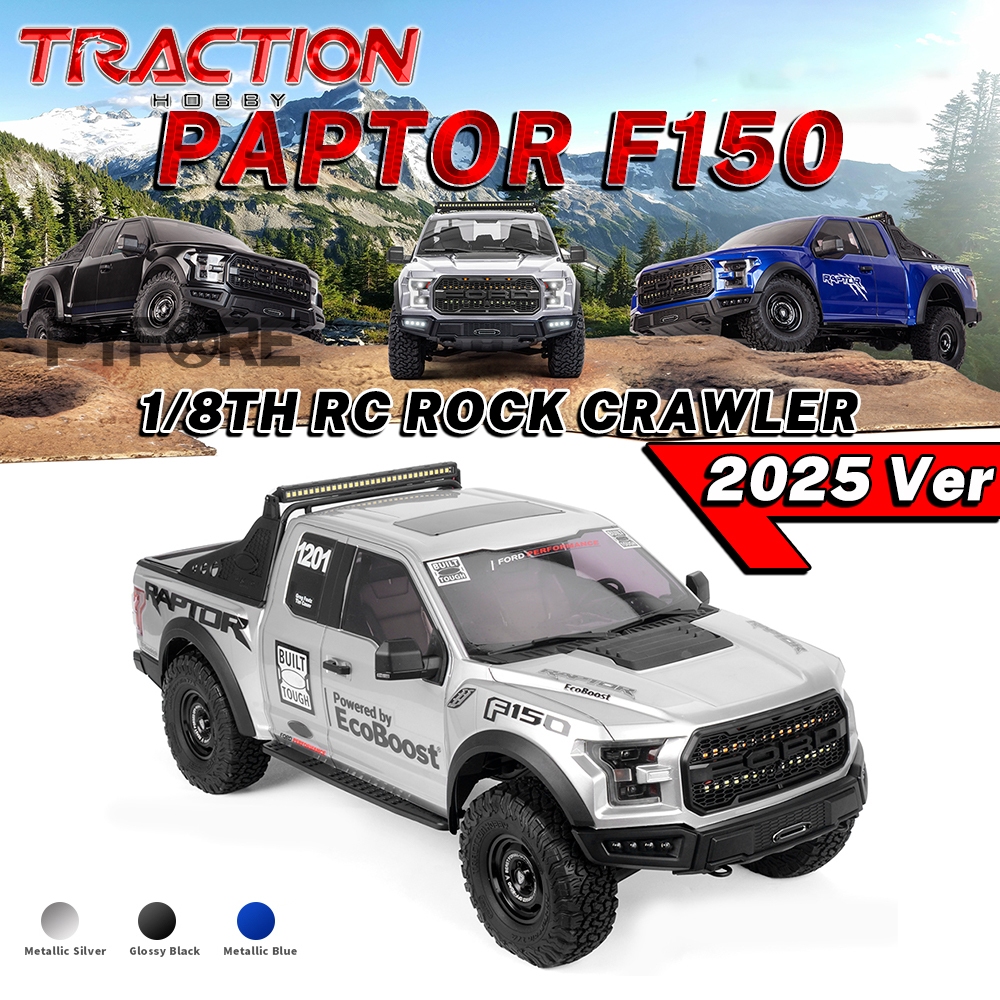 โมเดลรถไต่หินบังคับวิทยุ KM F150 RTR 2.4GHz 1/8 ของเล่นสําหรับเด็ก และผู้ใหญ่