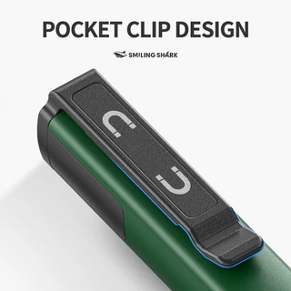 SmilingShark GZ5112 ไฟฉาย led สว่างมาก ด้วยไฟด้านซัง ไฟคบเพลิง 6 โหมด แสงสีขาว/ เหลือง/ แดง Type-C แบบชาร์จได้ กันน้ำสำหรับการตั้งแคมป์ปีนเขา