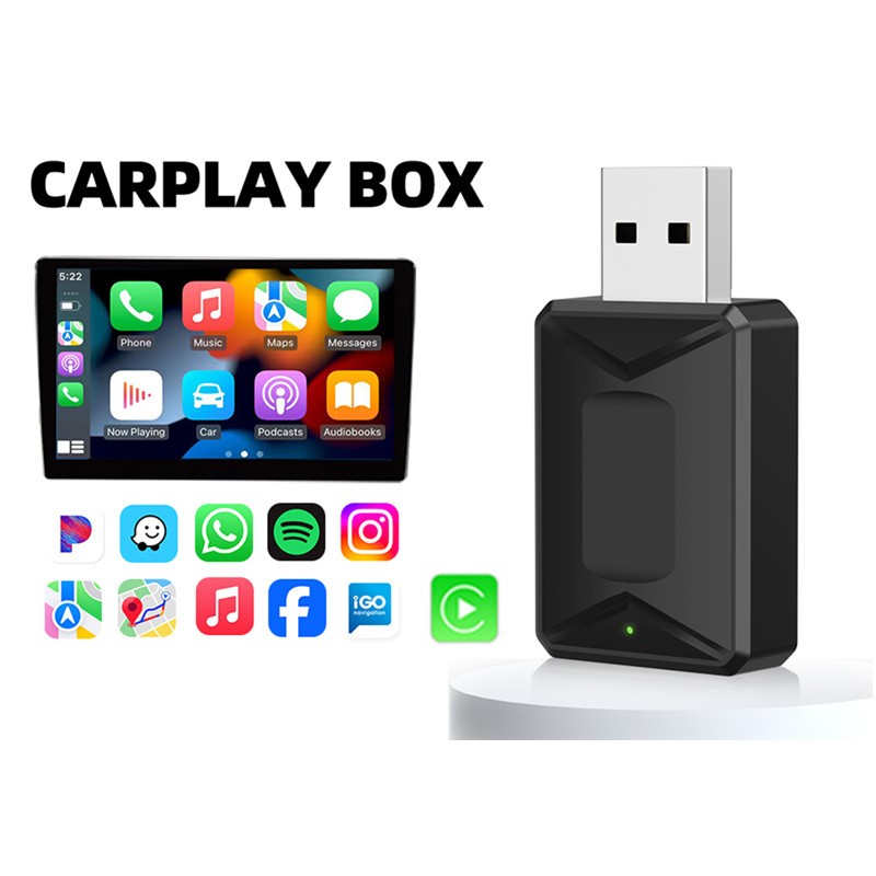 Wireless Carplay Adapter Car Factory Wired Carplay to Wireless Carplay สําหรับ Apple iPhone IOS 10+