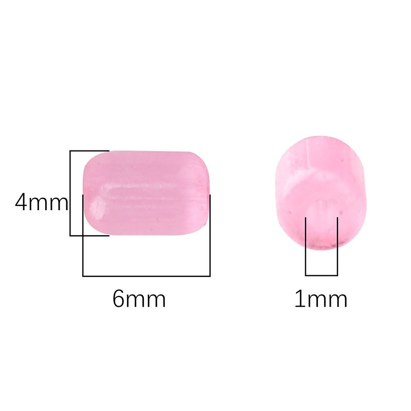 60ชิ้น/แพ็ค4x6มิลลิเมตรแมวตาหลอดลูกปัดทรงกระบอกแก้วลูกปัดสําหรับ ทําเอง สร้อยคอเครื่องประดับทํา - รูปที่ 2