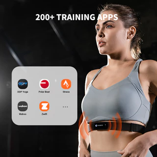 COOSPO H9Z สายคาดอกวัดอัตราการเต้นหัวใจ ชาร์จไฟได้ ANT+ Bluetooth สำหรับปั่นจักรยาน วิ่ง ฟิตเนส