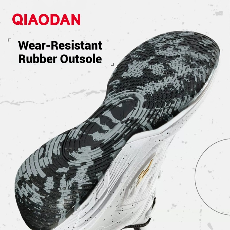 Qiaodan FETEAM รองเท้าบาสเก็ตบอลผู้ชาย Stable Rebound กันลื่นน้ําหนักเบาสบาย QXA013252106 — صورة 2