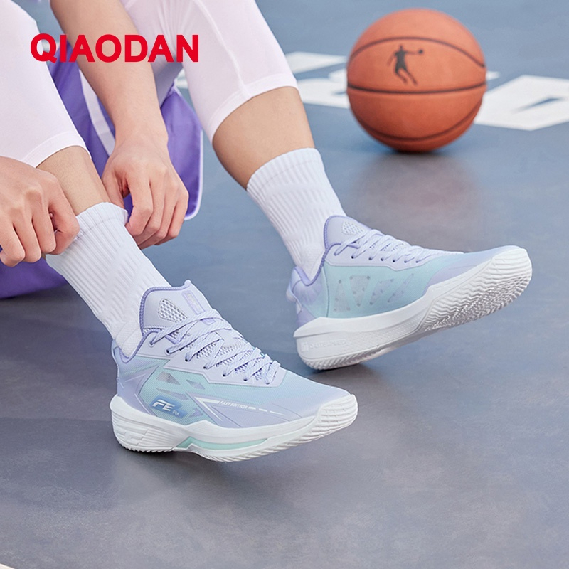 Qiaodan FETEAM รองเท้าบาสเก็ตบอลผู้ชาย Stable Rebound กันลื่นน้ําหนักเบาสบาย QXA013252106 — صورة 8