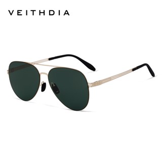 Veithdia ผู้ชาย Aviator สแตนเลส High-Definition ไนลอนโพลาไรซ…