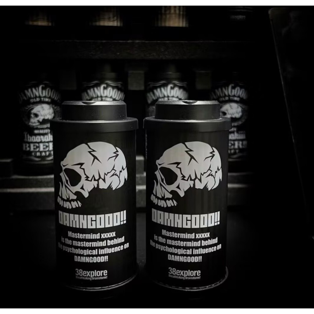 Damngood Outdoor Camping 38explore Light 38 สติ๊กเกอร์ไฟ Tribute version Skull สติกเกอร์