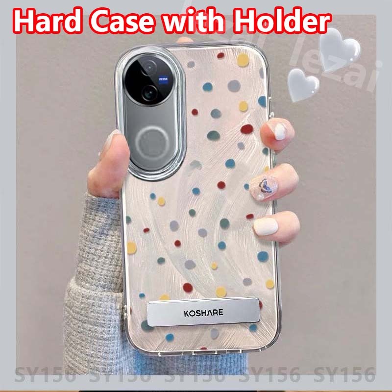 เคส Vivo V50 V40 Pro V40Pro 5G V30 V29 V27 V25 Pro V30e V29e 5G V27e V23e V25e เคสโทรศัพท์พร้อมที่วางกันกระแทก Hard Luxury ออกแบบใหม่