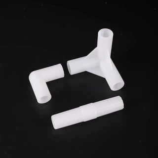 เส้นผ่านศูนย์กลางภายใน 8 มม./12 มม./16 มม. ข้อศอกตรง 4-Way Tee Connector 60 90 120 135 องศา PVC Connector DIY ตู้เสื้อผ้าเต็นท์ Fitting Adapter