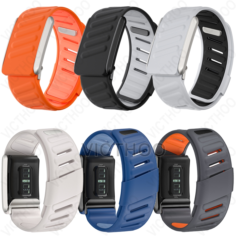 สายรัดข้อมือที่รองรับ Soft-Touch ซิลิโคนกันน้ําและกันเหงื่อสําหรับ WHOOP 4.0/5.0 ONE PEAK LIFE MG