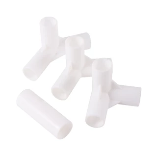 เส้นผ่านศูนย์กลางภายใน 8 มม./12 มม./16 มม. ข้อศอกตรง 4-Way Tee Connector 60 90 120 135 องศา PVC Connector DIY ตู้เสื้อผ้าเต็นท์ Fitting Adapter