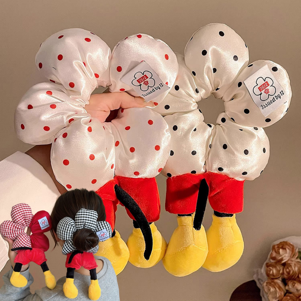 Ank การ์ตูนน่ารัก Mickey Hairband Creative Kawaii Wave Point ดอกไม้ Mickey Hairband สําหรับผู้หญิงสาวหวานอุปกรณ์เสริมผมอเนกประสงค์ EN