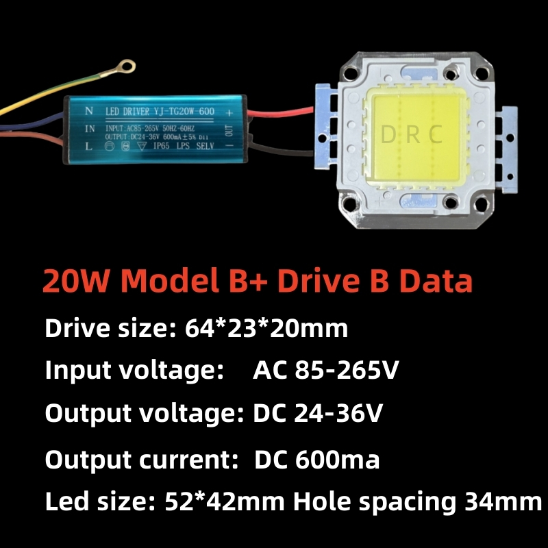 ความสว่างสูง LED Floodlight/ไฟถนน/สปอตไลท์พร้อมโคมไฟแบบบูรณาการชิปลูกปัดไดร์เวอร์แผงส่วนประกอบ 20W 30W 50W 100W