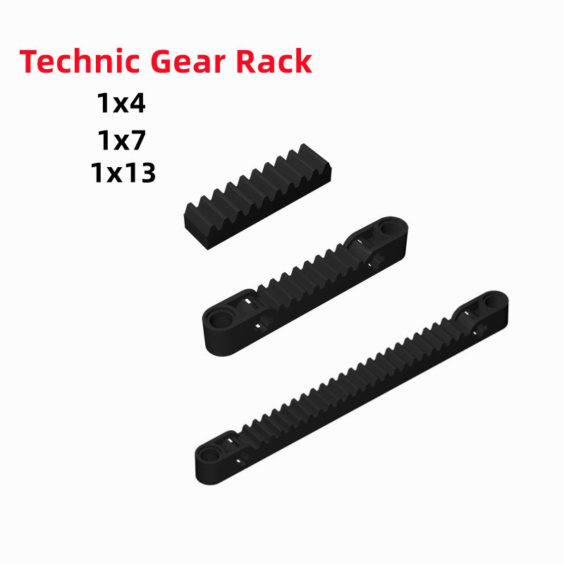Technic Gear Rack 3743 MOC ใช้งานร่วมกับ 64781 อะไหล่บล็อกอาคาร 8761 อุปกรณ์เสริมเด็กประกอบของเล่น