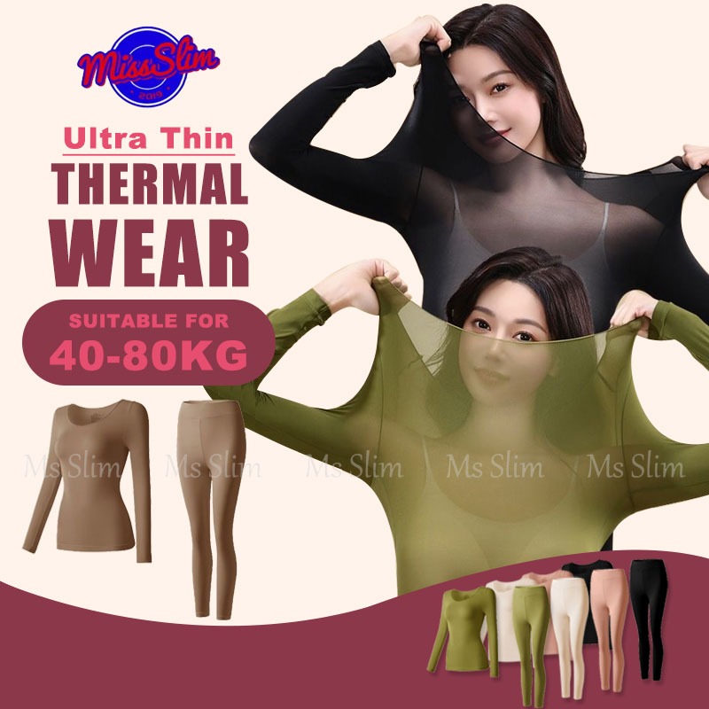 เสื้อลองจอนบาง ชุดชั้นในท แขนยาวไร้ตะเข็บ ผู้หญิงชุดชั้นในไร้รอยต่อชุด ฤดูหนาวฤดูใบไม้ร่วงแขนยาว ยืดหยุ่นธรรมดาพื้นฐานบางเฉียบความร้อนท็อปส์