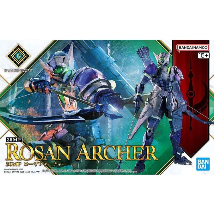 [คลังสินค้าพร้อม] Bandai/bandai สินค้าใหม่ 30MF Series 1/144 ROSAN ARCHER Assembly Model Gift for Boyfriend