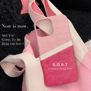 🚀G.O.A.T🟣🔵 สีหนังจระเข้ 6 กระเป๋าการ์ดสีสําหรับ iPhone 17 pro max iPhone 17 16 12 15 14 13 Pro Max iPhone 15 14 16 plus iPhone 11 soft casing เคส iPhone ป้องกัน anti-drop ฝาหลังกรณี