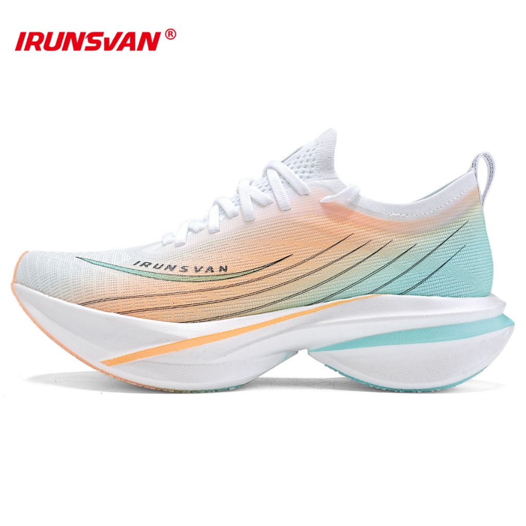 IRUNSVAN 25098 HEAT2.0PRO Racing grade black gold carbon plated marathon running shoes