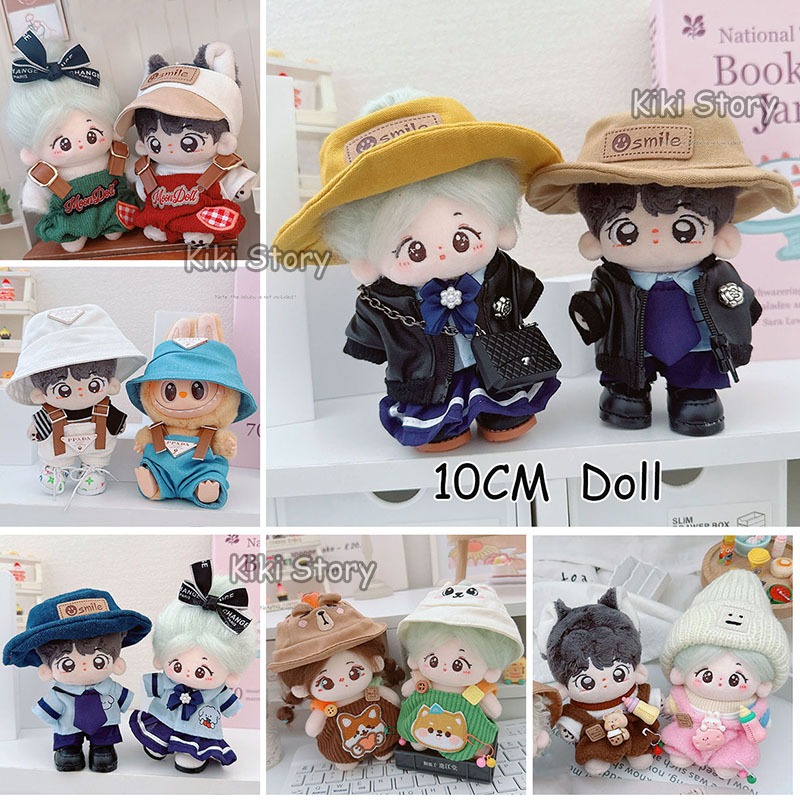 10 ซม.ตุ๊กตาไอดอลเสื้อผ้าชุด JK ชุด Hoodie ปลาดาวตุ๊กตาอุปกรณ์เสริม K-pop Lisa Jennie Jungkook JIMIN