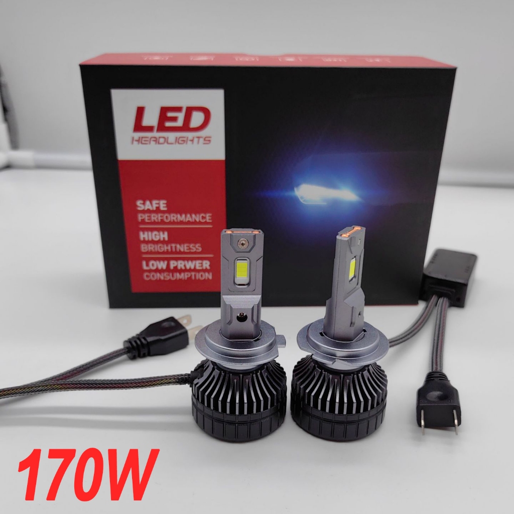 2PCS R29 170W 17000LM LED ไฟหน้าหลอดไฟสําหรับรถยนต์สําหรับ H1 H3 H4 H7 H11 9005 9006 6500K 9-32V H4 