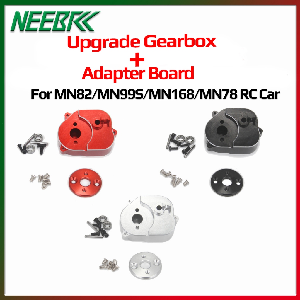 Neebrc MN Series อัพเกรดเกียร์อะแดปเตอร์สีแดงสีดําเงินอุปกรณ์เสริมสําหรับ MN82/MN99S/MN168/MN78 RC ร
