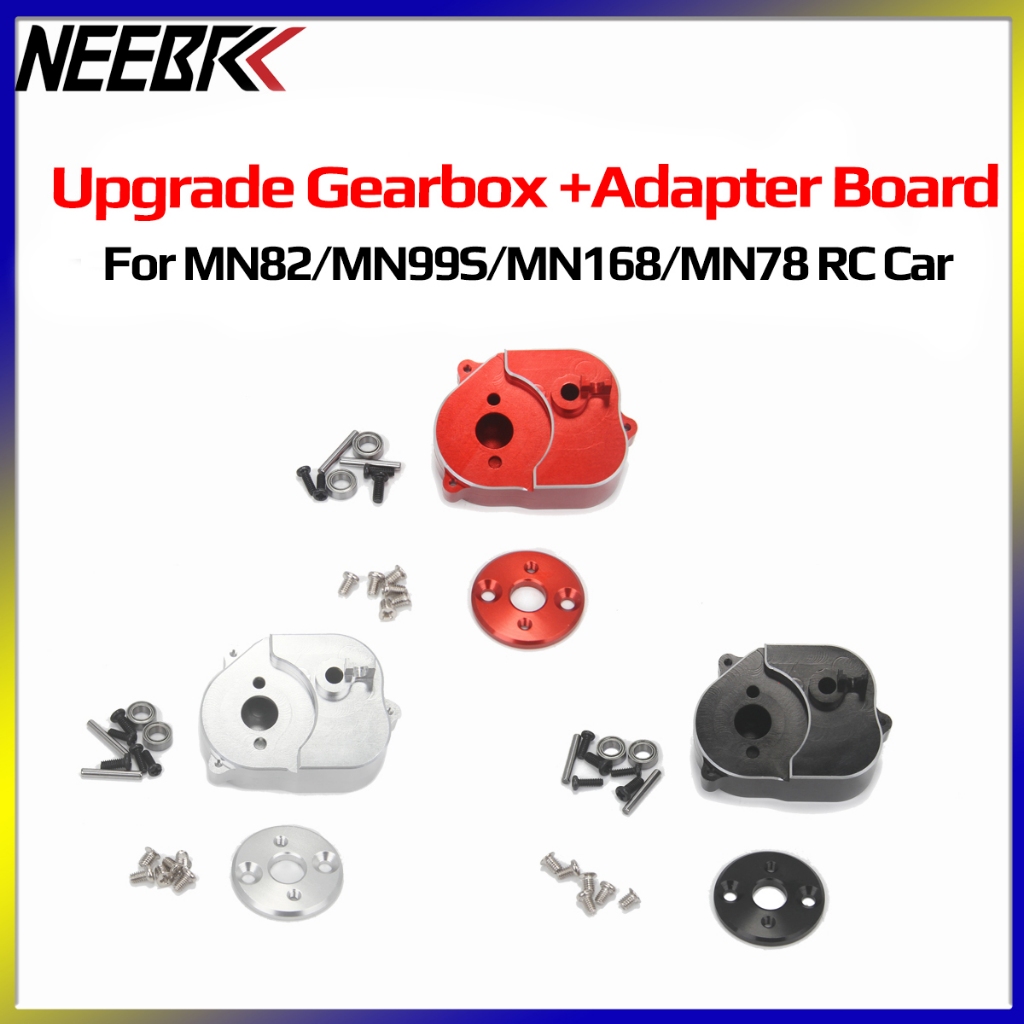 Neebrc MN Series อัพเกรดเกียร์อะแดปเตอร์สีแดงสีดําเงินอุปกรณ์เสริมสําหรับ MN82/MN99S/MN168/MN78 RC ร